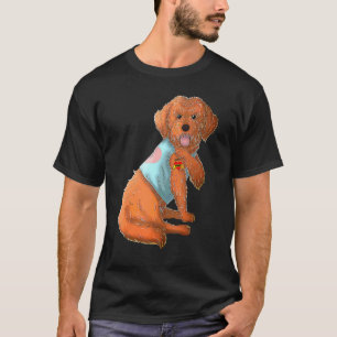 T-shirt Cockapoo I Love Mom Tattoo Dog Mother's Day