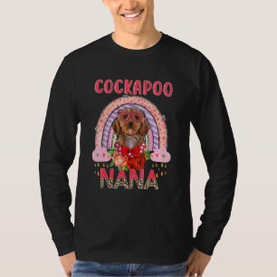 T-shirt Cockapoo Nana Cute Rainbow Rainy Chig Fête des mèr