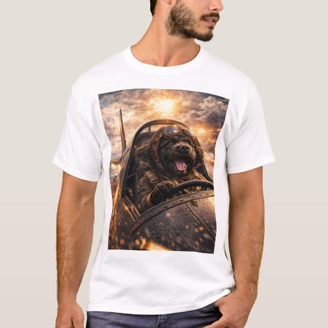 T-shirt Cockapoo Pilot T Shirt Dog Pilot Gift (Devant)