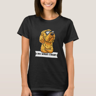 T-shirt Cockapou têtu Porte-Chien Avec Lunettes De Soleil