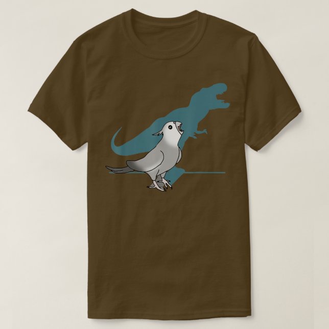 T-shirt Cockatiel à visage blanc rex Funny Cockatiel gris (Design devant)