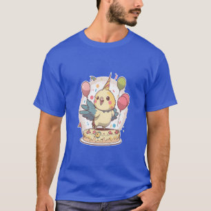 T-shirt Cockatiel Anniversaire Parrot Birdheme Party cadea