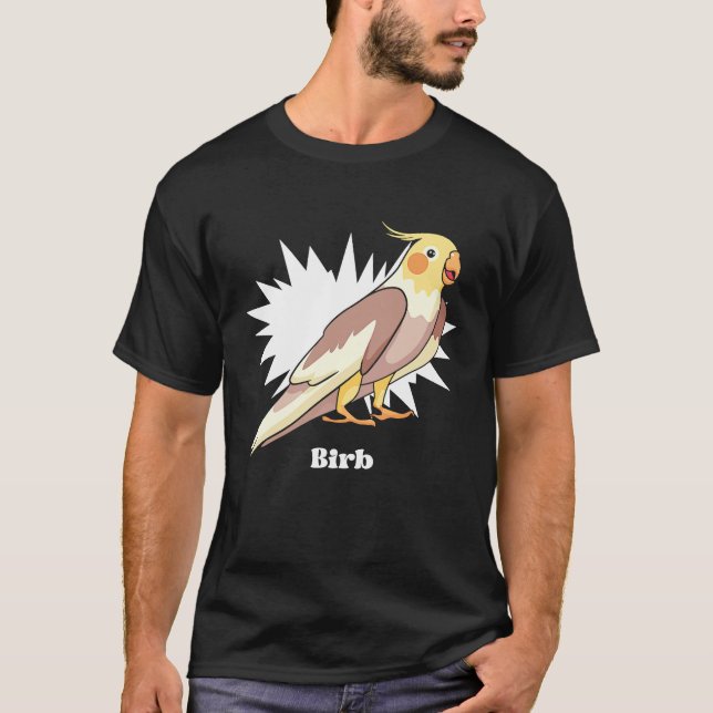 T-shirt Cockatiel Birb Meme Yellow Cute Bird for Parrot Ow (Devant)