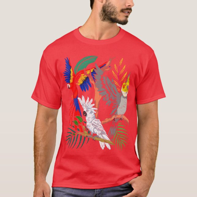 T-shirt Cockatiel cokatiel oiseau cadeau animal perroquet  (Devant)