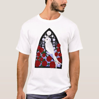T-shirt Cockatiel et roses