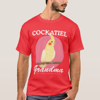 T-shirt Cockatiel Grand-mère Propriétaire d'oiseaux Famill