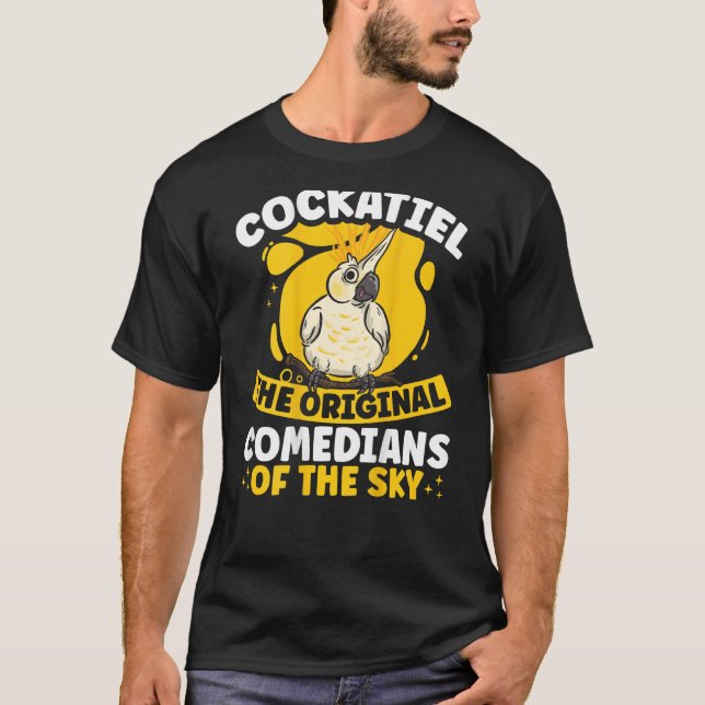 T-shirt Cockatiel Les Comédiens Originaux Du Ciel Backpr (Devant)