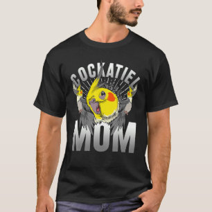 T-shirt Cockatiel Mom Birdwatcher Parrot Animal Co