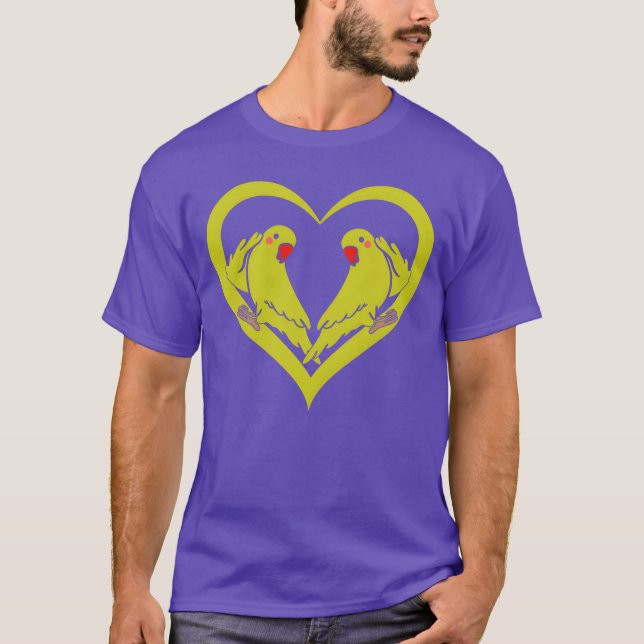 T-shirt Cockatiel Oiseau Amoureux Perroquet Oiseau Amoureu (Devant)