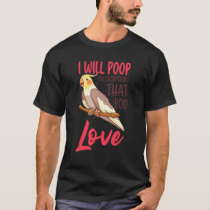 T-shirt Cockatiel Oiseaux Oiseaux Gardiens Ornitho