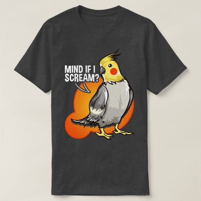 T-shirt Cockatiel Parrot Bird (Design devant)