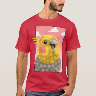 T-shirt Cockatiel Parrot Bird Japonais
