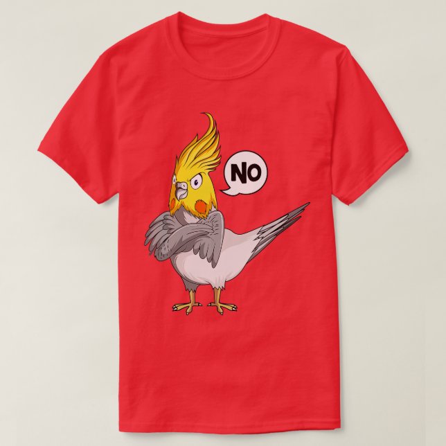 T-shirt Cockatiel têtu Amateurs d'oiseaux Enfants Femmes (Design devant)