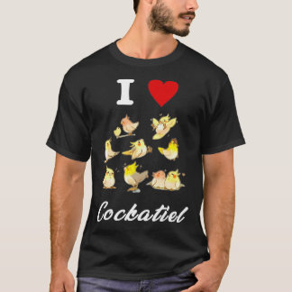 T-shirt CockatielFunny Idée mignonne pour les oiseaux Amou