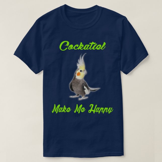 T-shirt CockatielFunny Idée mignonne pour les oiseaux Amou (Design devant)