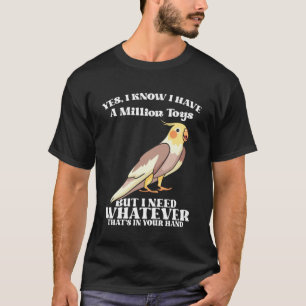 T-shirt Cockatiels mignons Citations d'oiseaux amusantes p