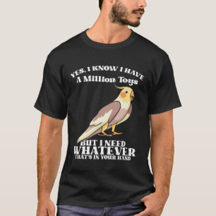 T-shirt Cockatiels mignons Citations d'oiseaux amusantes p