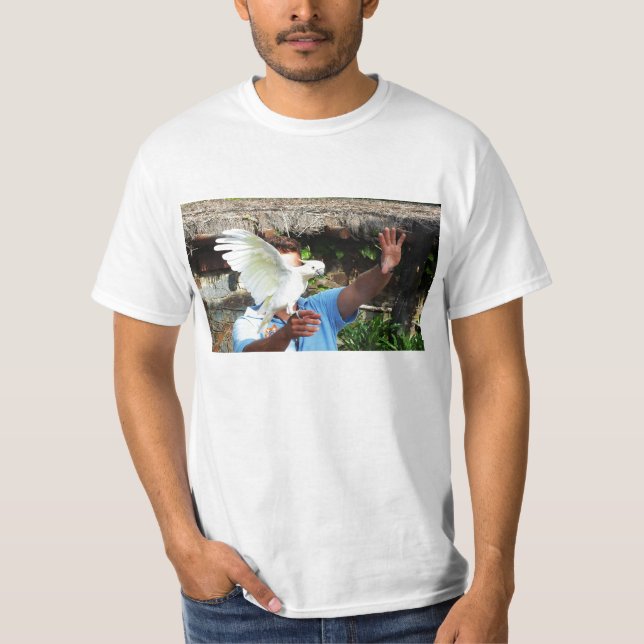 T-shirt Cockatoo affichant une aile (Devant)