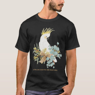 T-shirt Cockatoo australien et Fleur sauvage