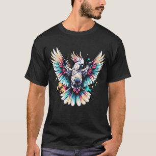 T-shirt Cockatoo coloré Parrot Oiseau Oiseau Oiseau Oiseau