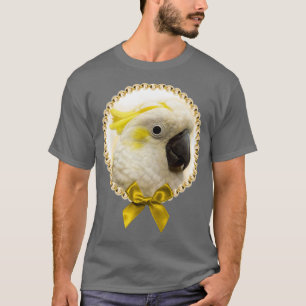 T-shirt Cockatoo crêpé en soufre peinture réaliste 1