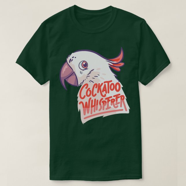 T-shirt Cockatoo de perroquet exotique Oiseau de trempe (Design devant)