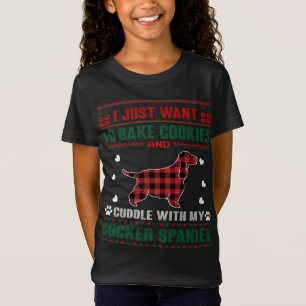 T-Shirt Cocker Amoureux de les chiens espagnols Xmas Pajam
