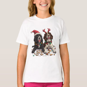 T-shirt Cocker de Noël Chiens espagnols