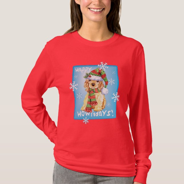 T-shirt Cocker heureux de Howliday (Devant)