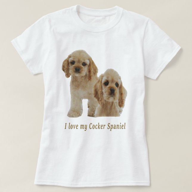 T-shirt Cocker spaniel (Design devant)