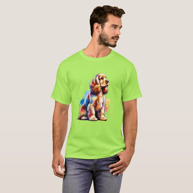 T-shirt Cocker Spaniel Chien (Devant entier)