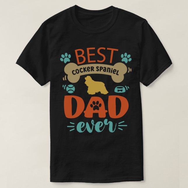 T-shirt Cocker Spaniel Chien 1 (Design devant)