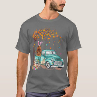 T-shirt Cocker Spaniel Chien Bunny Camion Oeufs Chasse Arb