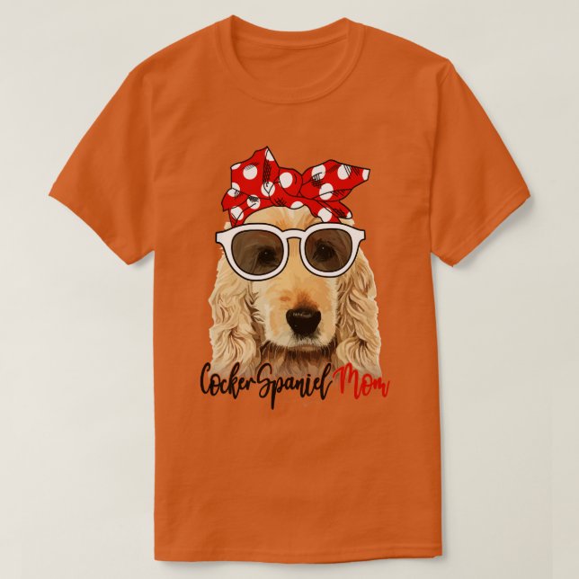T-shirt Cocker Spaniel Chien Chemise Cocker Espagnol Maman (Design devant)