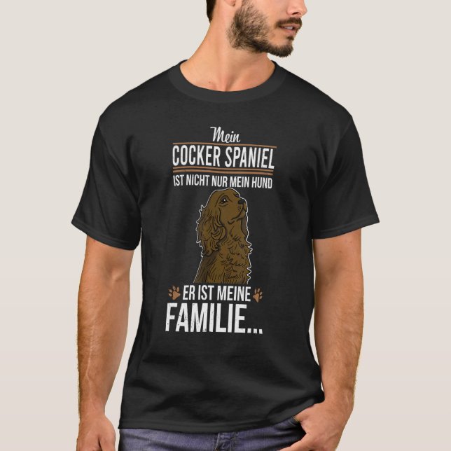 T-shirt Cocker Spaniel Chien éleveurs Propriétaire Chien D (Devant)