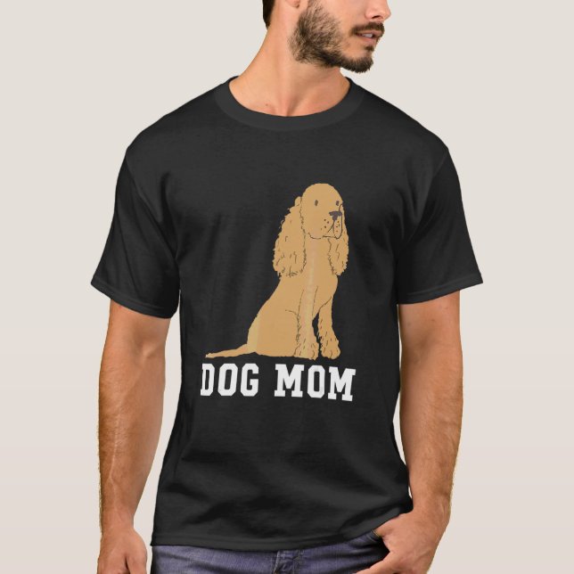 T-shirt Cocker Spaniel Chien Maman Fête des mères (Devant)