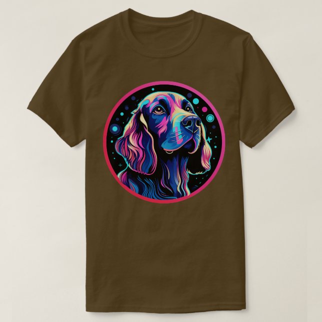 T-shirt Cocker Spaniel Cosmic Space Dogs Galaxy Astronaut (Design devant)