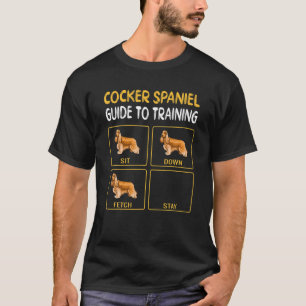 T-shirt Cocker Spaniel Guide Pour L'Entraînement De L'Obéi