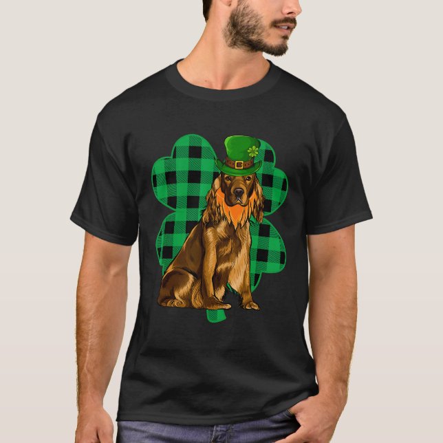T-shirt Cocker Spaniel Leprechaun Jour de la Saint Patrick (Devant)