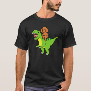 T-shirt Cocker Spaniel montant Rex dinosaure chien