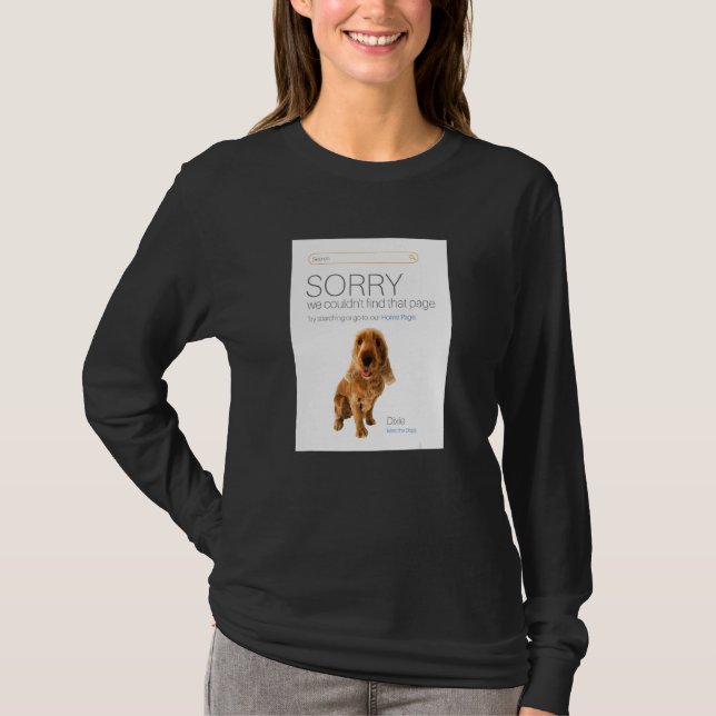 T-shirt Cocker Spaniel Online Shop Ecommerce Vendeur 404 D (Devant)