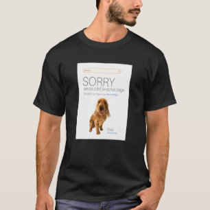 T-shirt Cocker Spaniel Online Shop Ecommerce Vendeur 404 D
