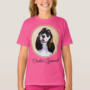 T-shirt Cocker Spaniel (Parti) Peinture - Art Chien origin