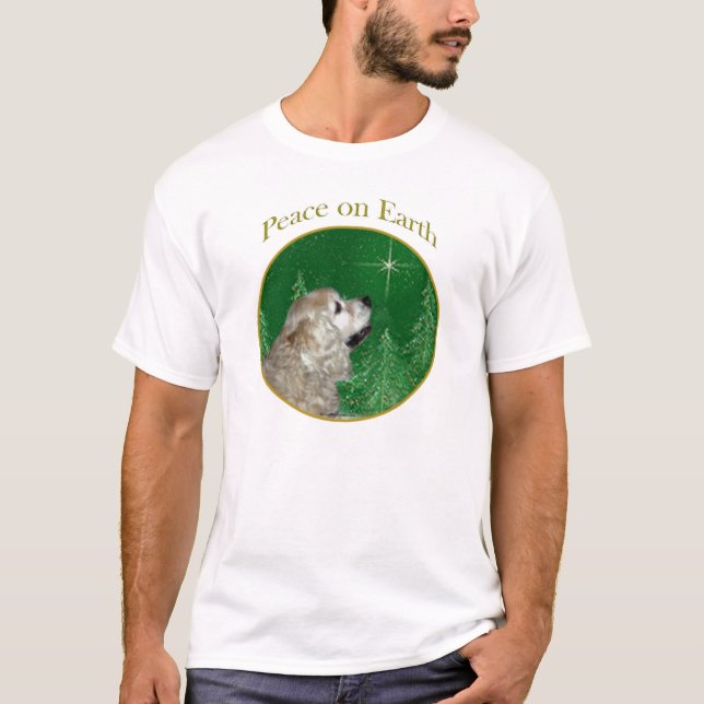 T-shirt Cocker Spaniel Peace (Devant)