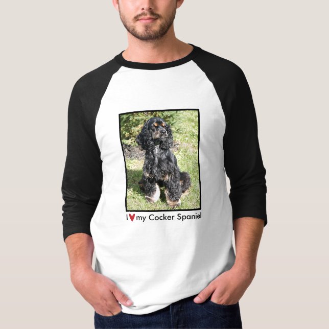 T-shirt Cocker Spaniel Photo sur Chemise à manches longues (Devant)