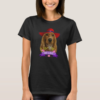 T-shirt Cocker Spaniel Pop Love Cocker Papa d'Espagne