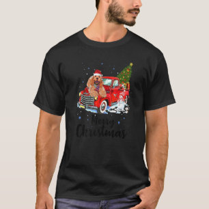 T-shirt Cocker Spaniel Rides Camion Rouge Pajama de Noël