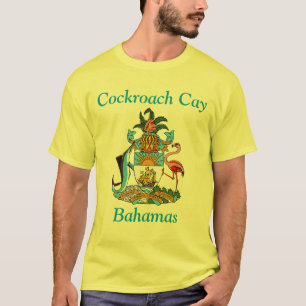 T-shirt Cockroach Cay, Bahamas avec blason