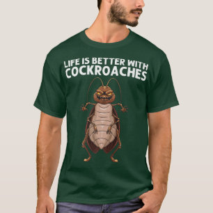 T-shirt Cockroach Drôle Pour Hommes Femmes Entomologie Pes