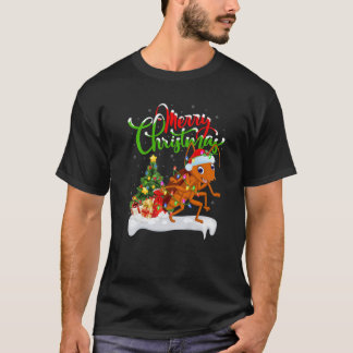 T-shirt Cockroach Insects Lover Xmas Éclairage Cockroach C